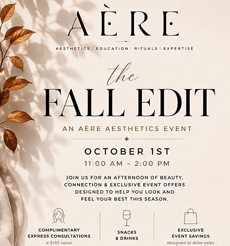 AèRE Fall Edit event promotional graphic