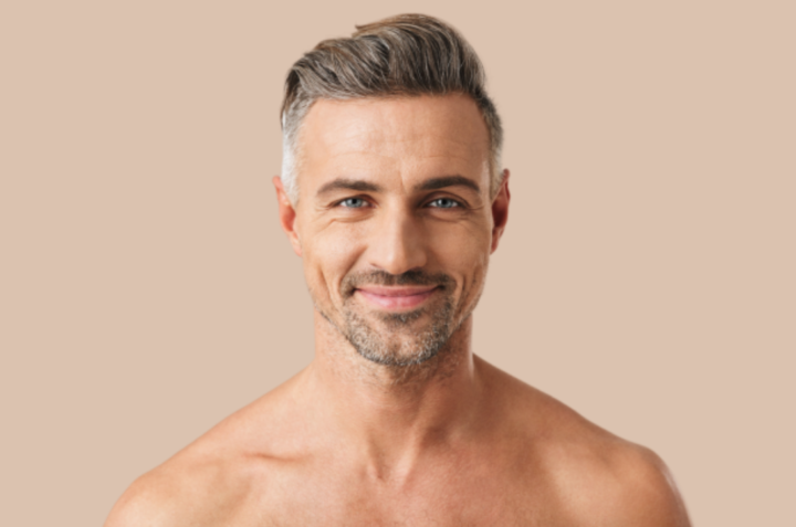 Men with grey hair